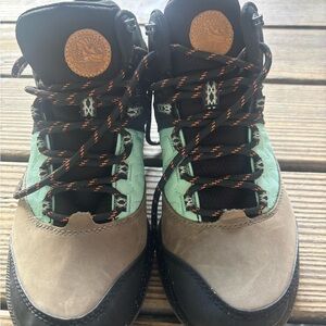 Merrell x unlikely hikers Women's blue and Brown hiking boots